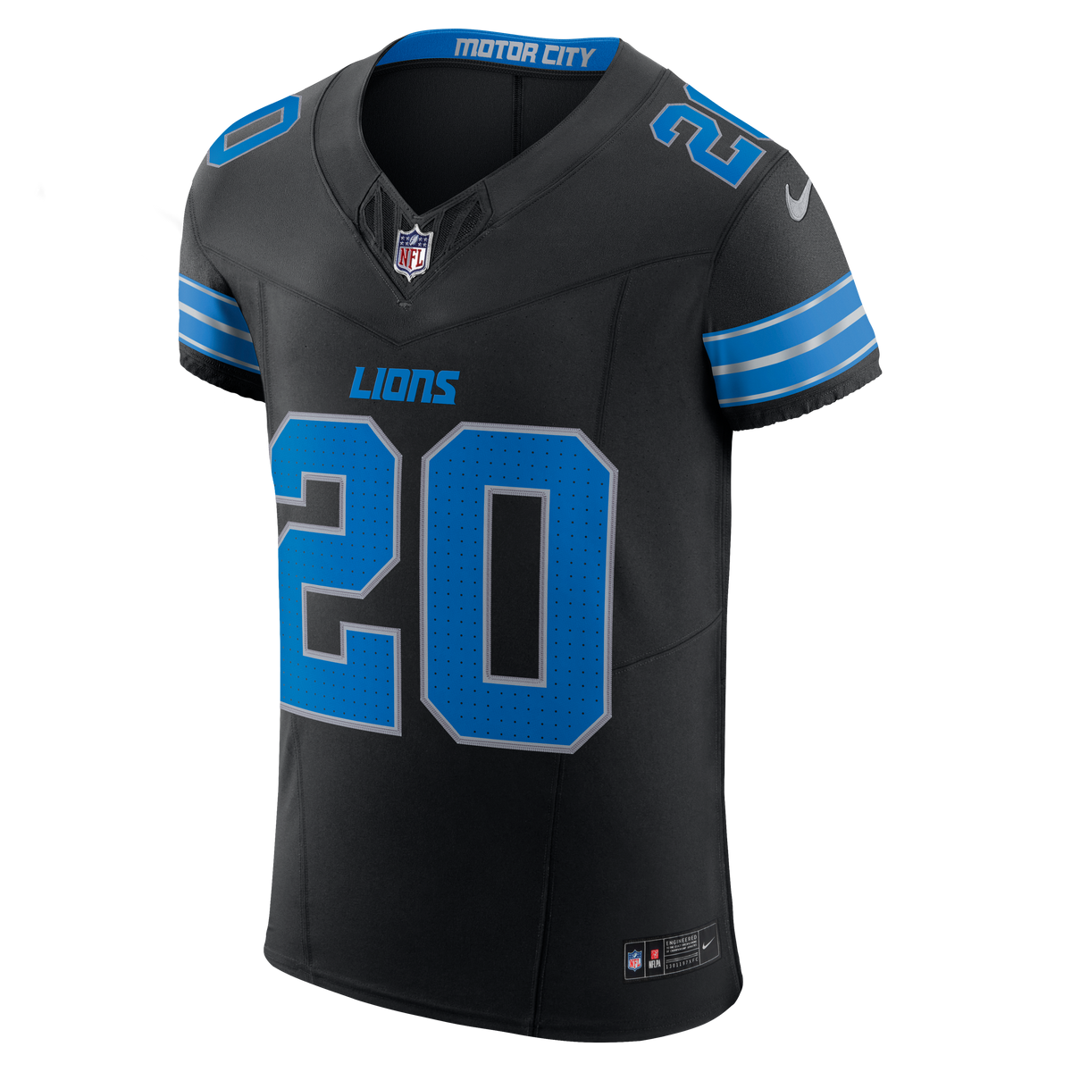 Detroit Lions Barry Sanders Nike Blue Team Vapor F.U.S.E. Elite Jersey