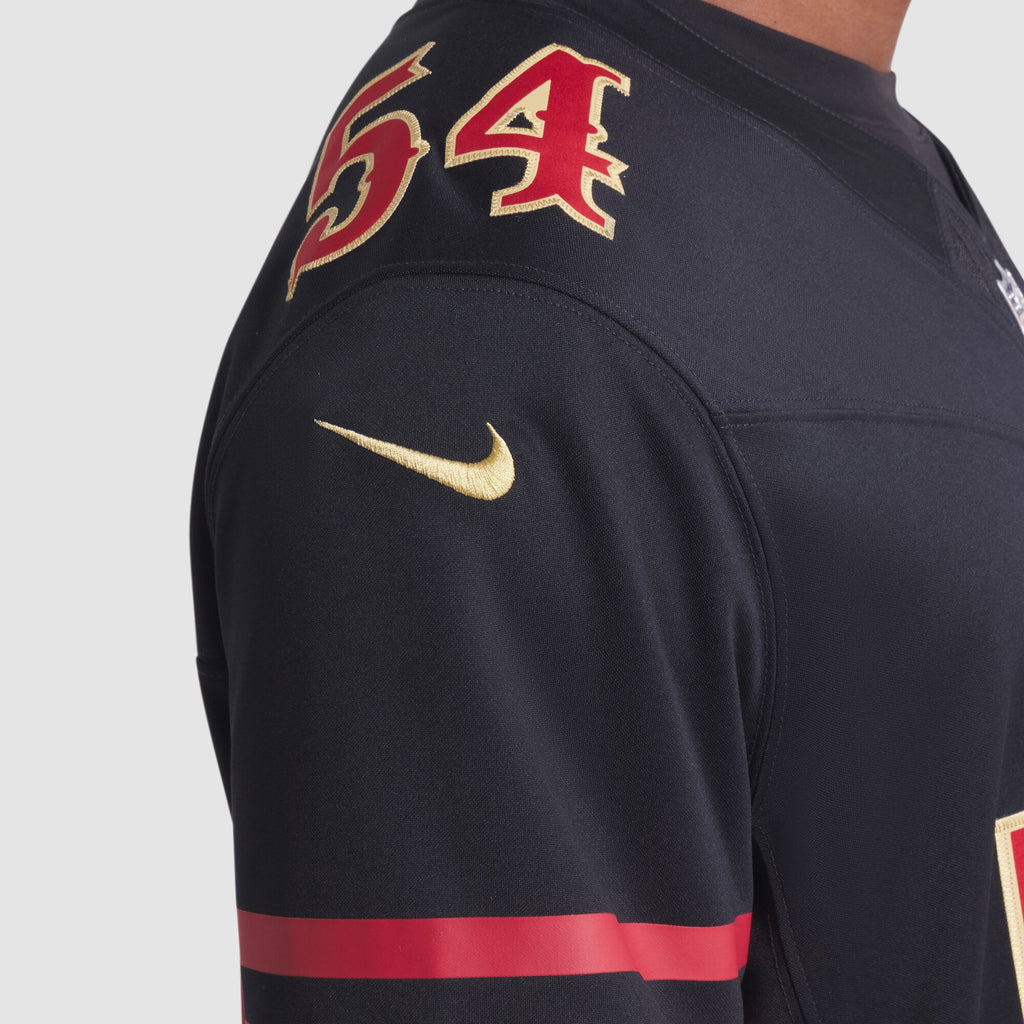 San Francisco 49ers Fred Warner Nike Black Rivalries Collection Stitched Limited Jersey