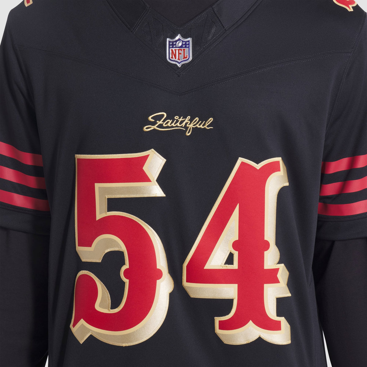 San Francisco 49ers Fred Warner Nike Black Rivalries Collection Stitched Limited Jersey