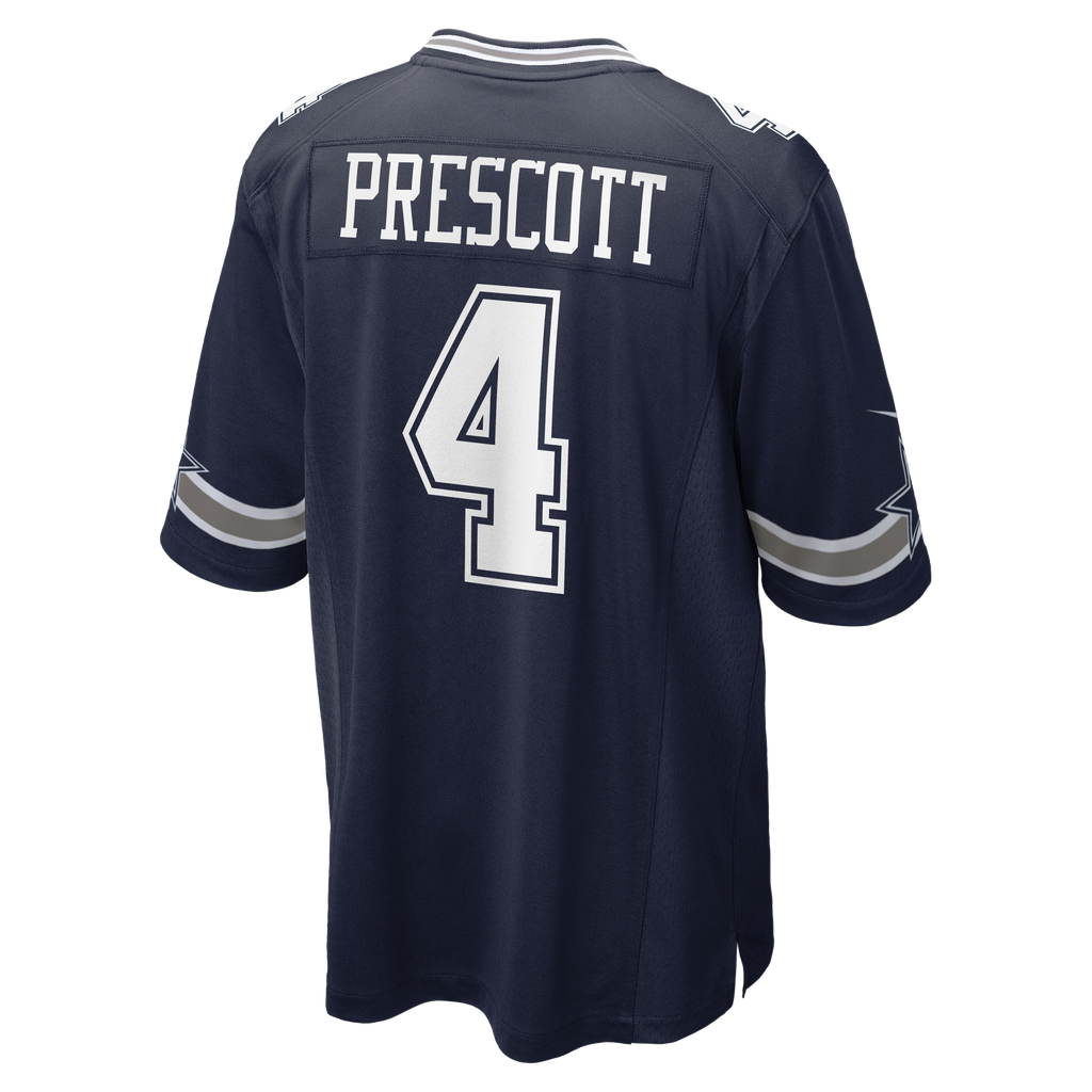 Dallas Cowboys Dak Prescott Nike White Game Team Jersey