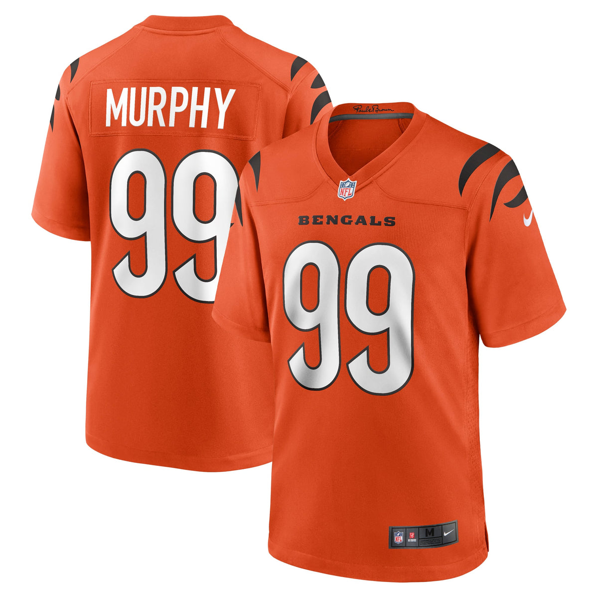 Cincinnati Bengals Myles Murphy Nike Orange Alternate Game Jersey