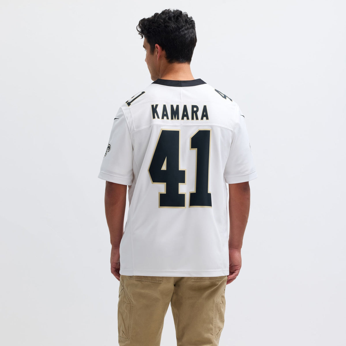 New Orleans Saints Alvin Kamara Nike White Vapor F.U.S.E. Limited Jersey