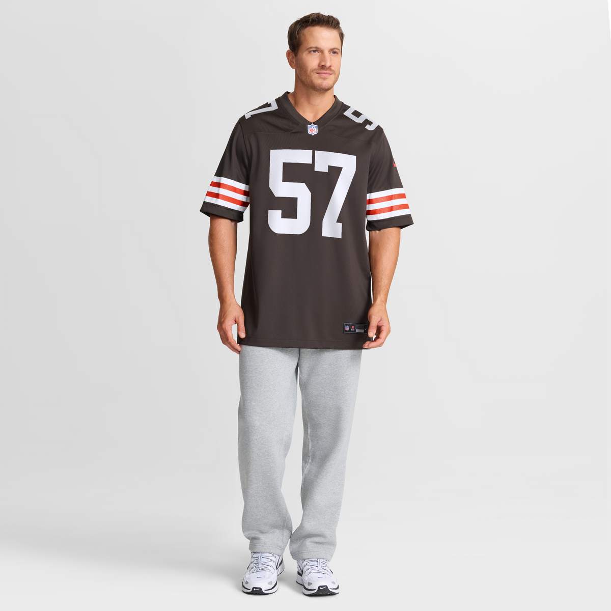 Cleveland Browns Isaiah McGuire Nike Brown Team Game Jersey