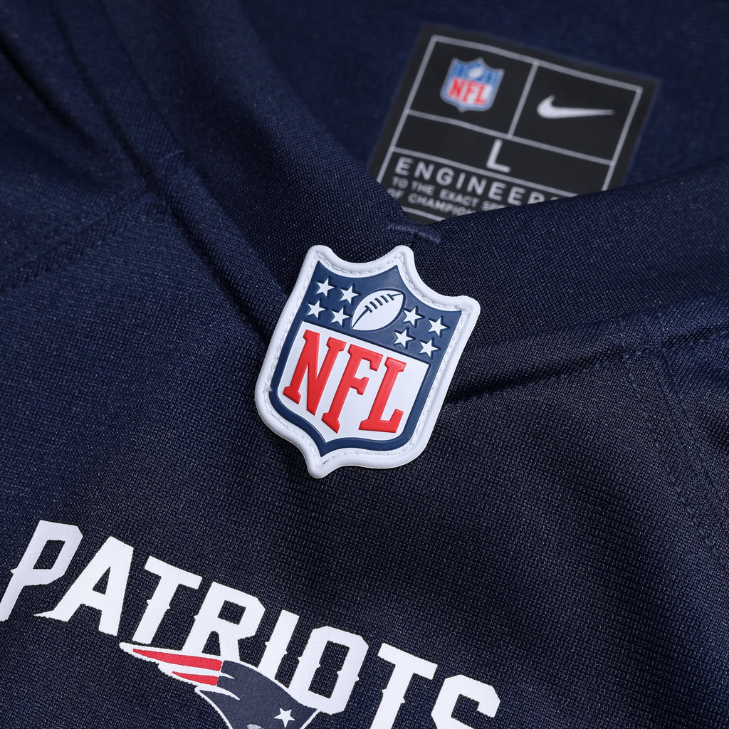 Nike New England Patriots Navy Custom Game Jersey