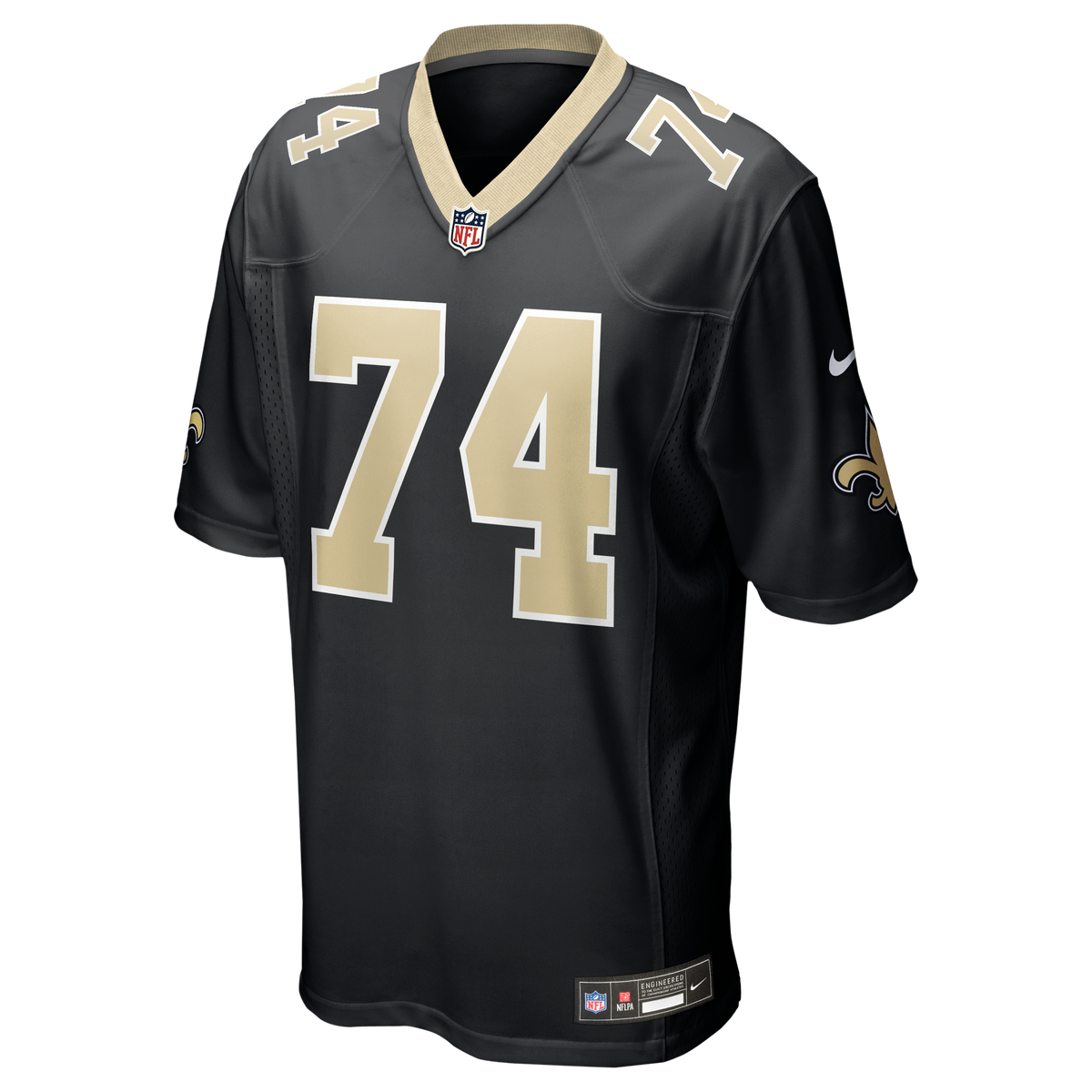 New Orleans Saints Xavier Truss Nike Black Team Game Jersey