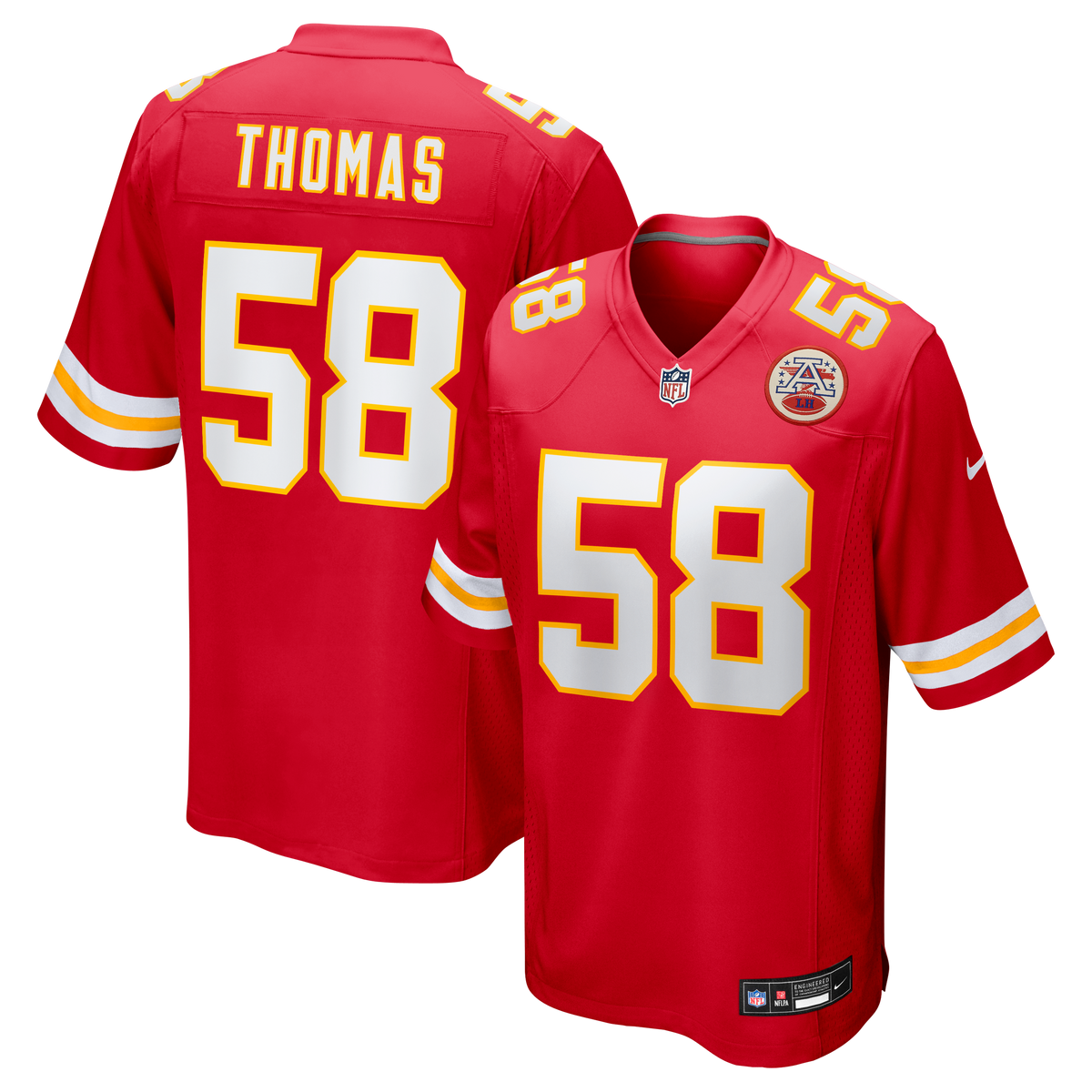 Kansas City Chiefs Derrick Thomas Nike White Retired Player Game Jersey