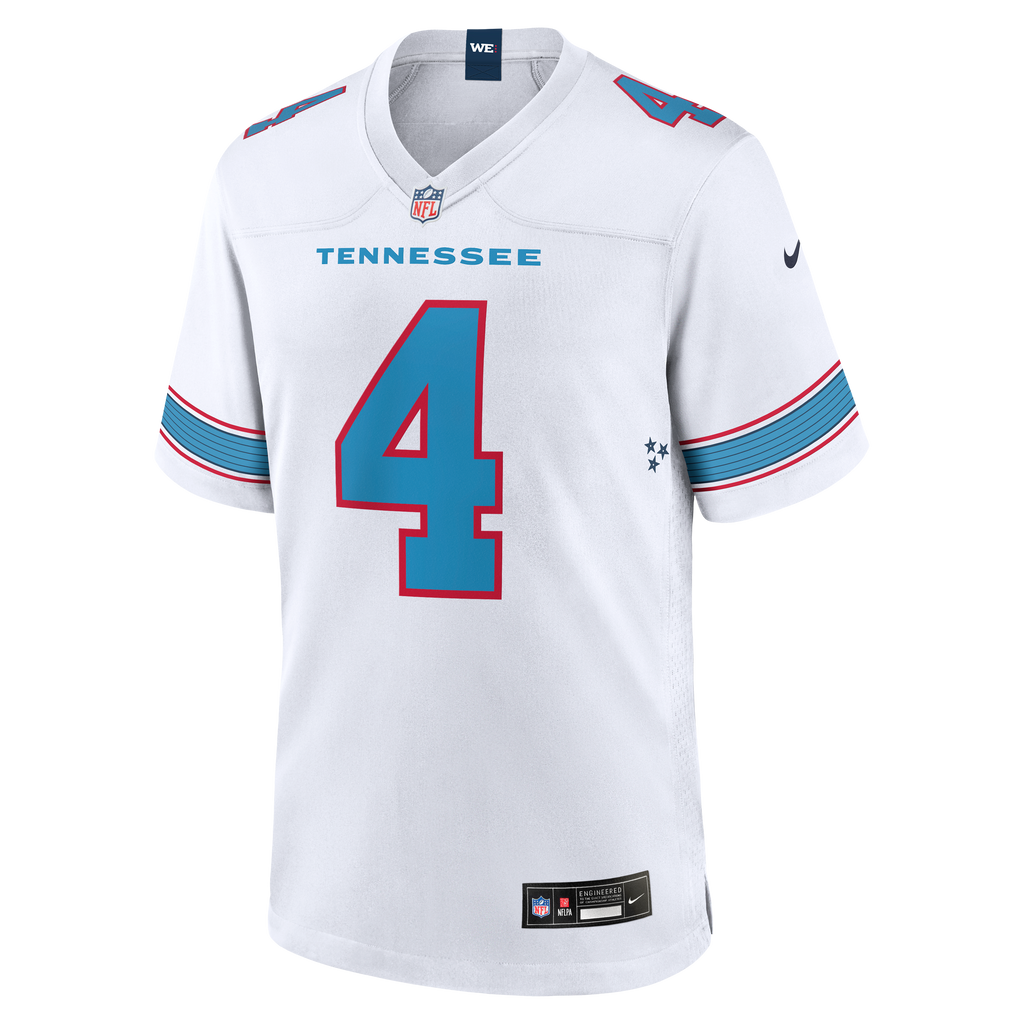 Tennessee Titans Wan'Dale Robinson Nike White Game Jersey