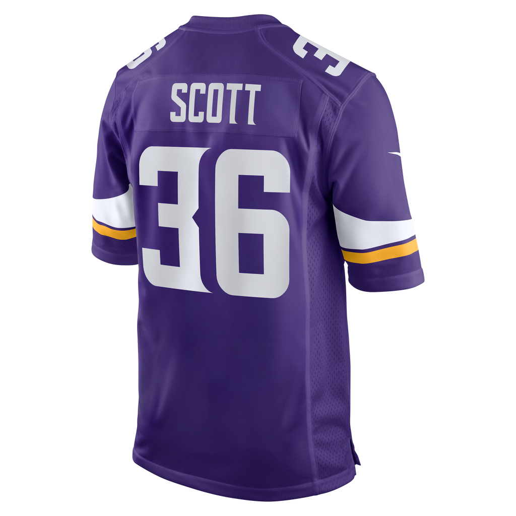 Minnesota Vikings Zavier Scott Nike Purple Team Game Jersey