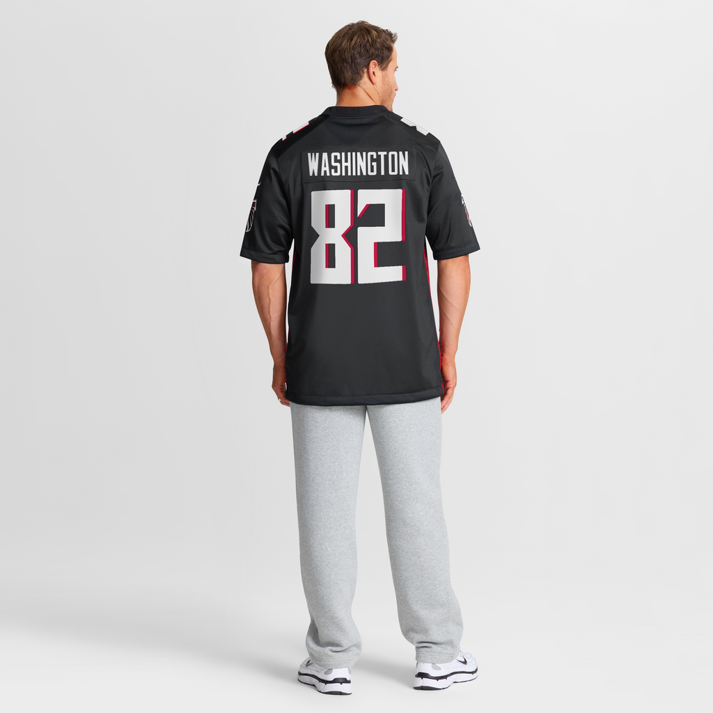 Atlanta Falcons Casey Washington Nike Black Team Game Jersey