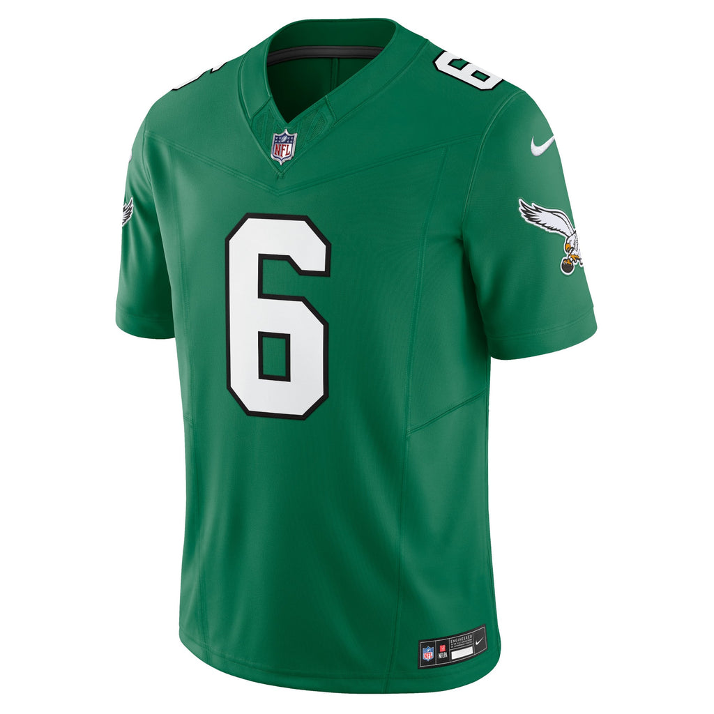 Philadelphia Eagles DeVonta Smith Nike Kelly Green Vapor F.U.S.E. Limited Jersey