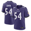 Baltimore Ravens Jovaughn Gwyn Nike Purple Team Game Jersey
