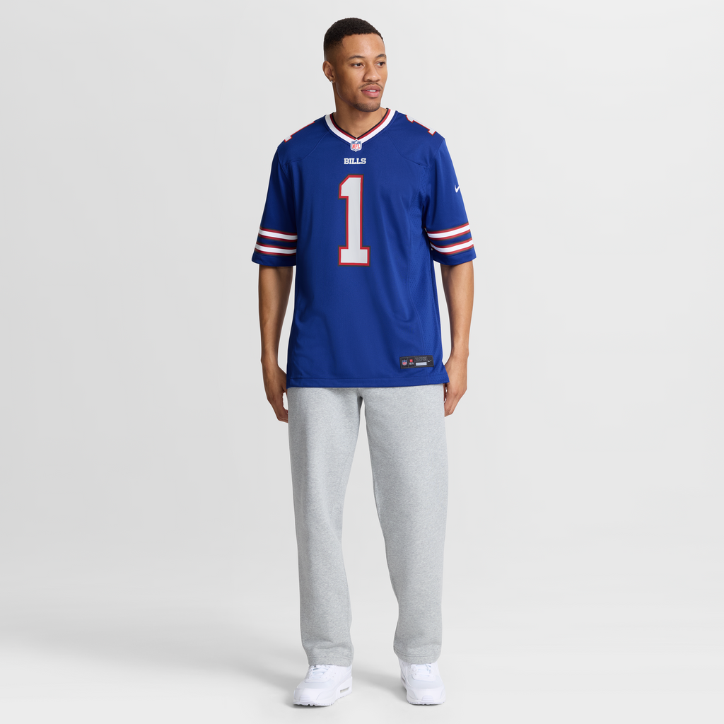 Buffalo Bills Number 1 Groom Nike Royal Game Jersey