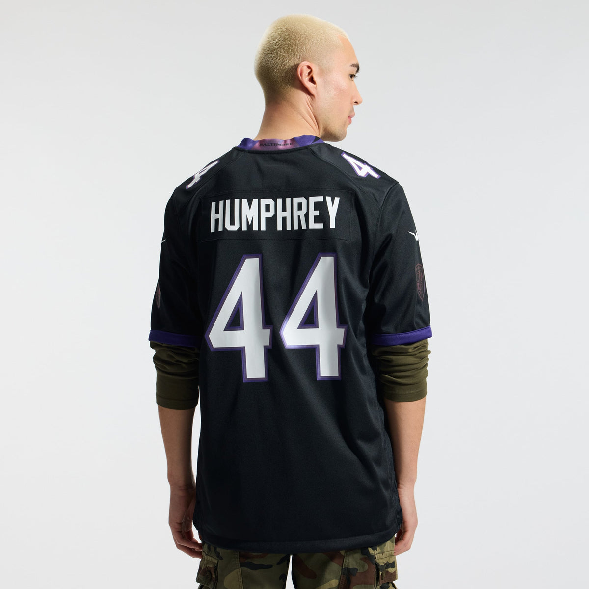 Baltimore Ravens Marlon Humphrey Nike Black Alternate Game Jersey