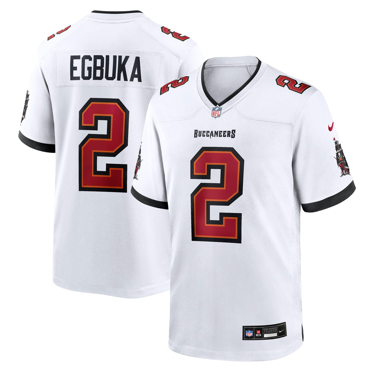 Tampa Bay Buccaneers Emeka Egbuka Nike Creamsicle Alternate 2 Game Jersey