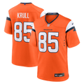 Denver Broncos Lucas Krull Nike Orange Team Game Jersey