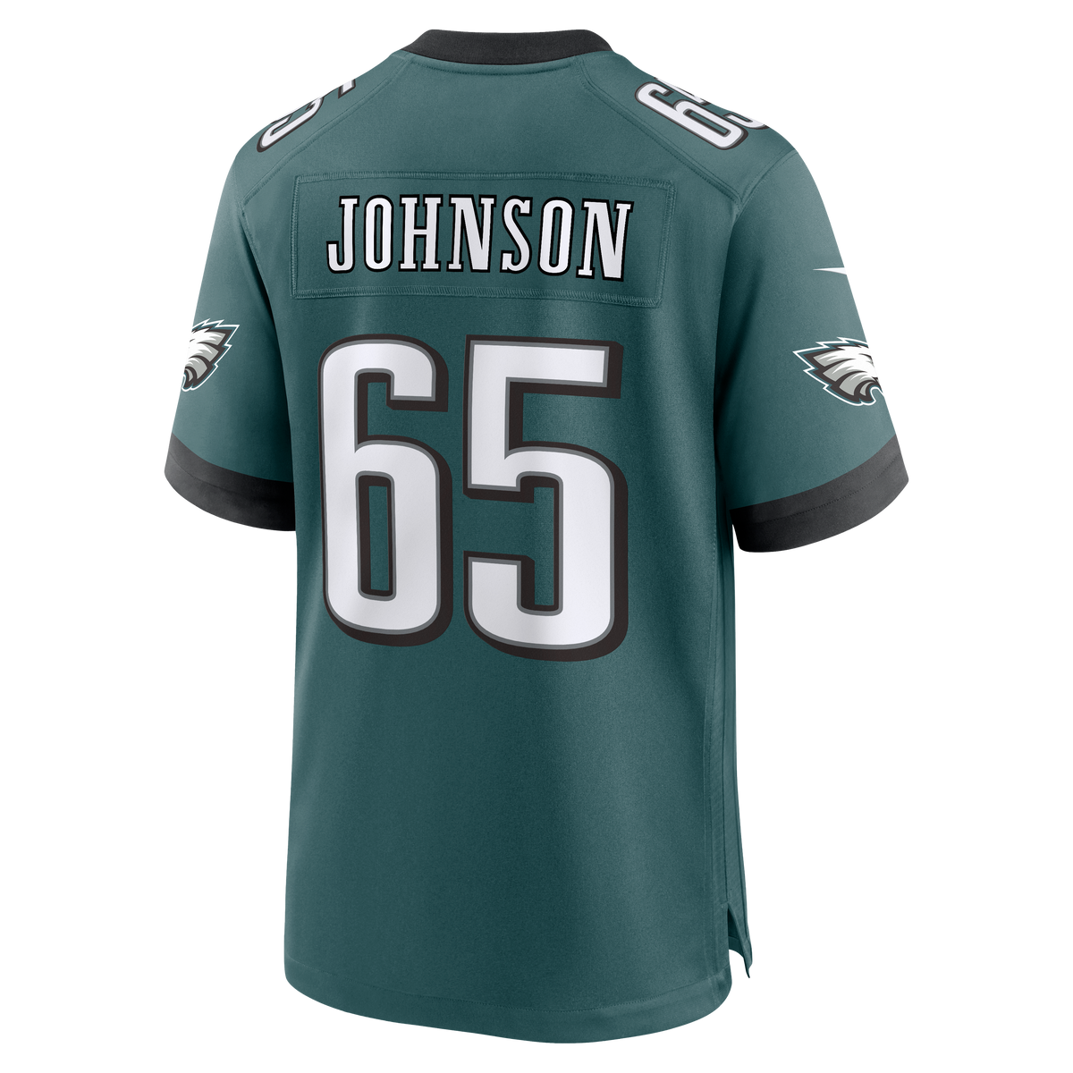 Philadelphia Eagles Lane Johnson Nike Midnight Green Team Game Jersey