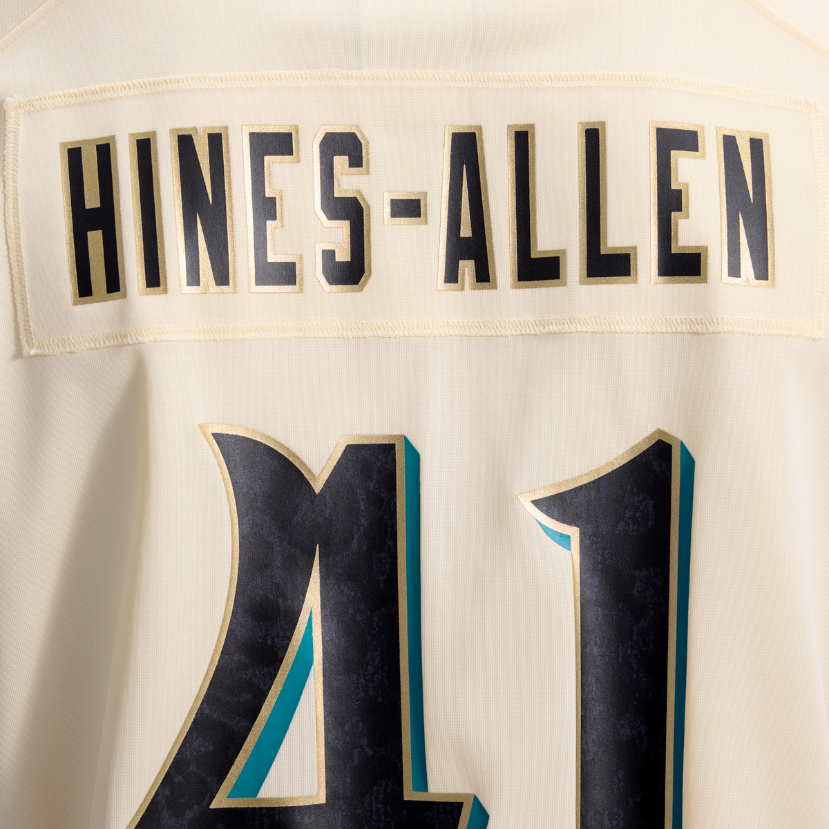 Jacksonville Jaguars Josh Hines-Allen Nike Natural 2026 Rivalries Collection Game Jersey