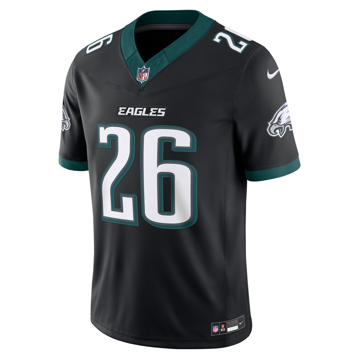 Philadelphia Eagles Saquon Barkley Nike White Vapor F.U.S.E. Stitched Limited Jersey