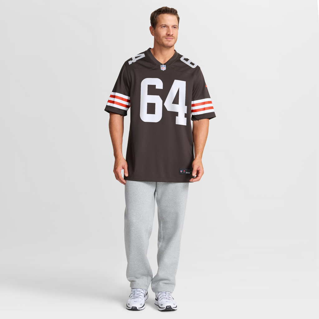 Cleveland Browns Joe DeLamielleure Nike Brown Game Retired Player Jersey