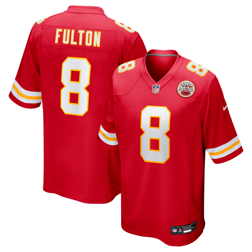 Kansas City Chiefs Kristian Fulton Nike Red Team Game Jersey