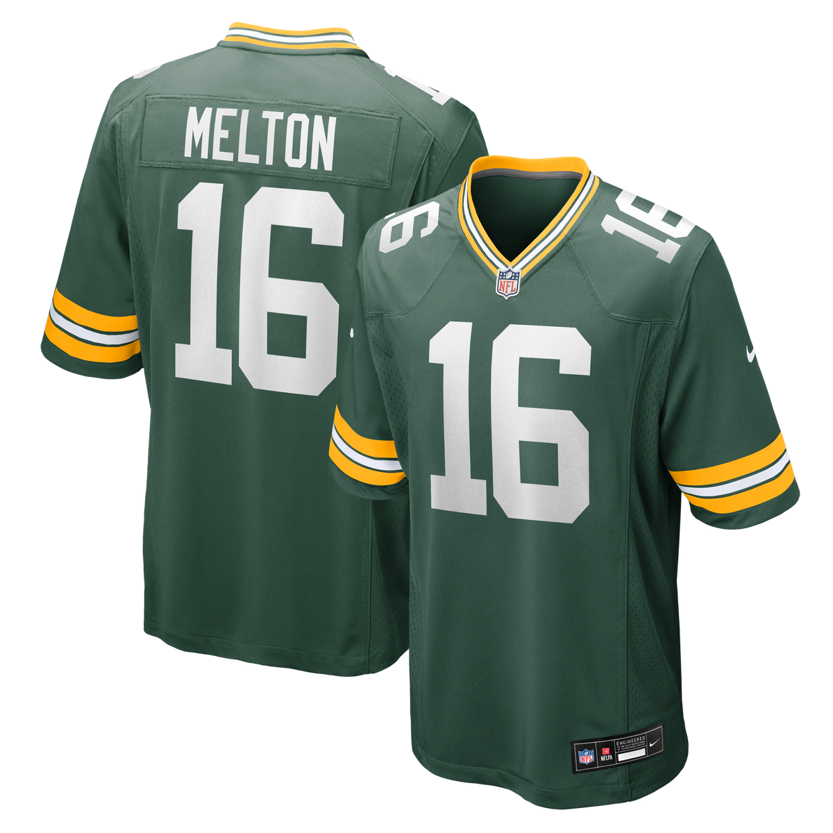 Green Bay Packers Bo Melton Nike Green Team Game Jersey