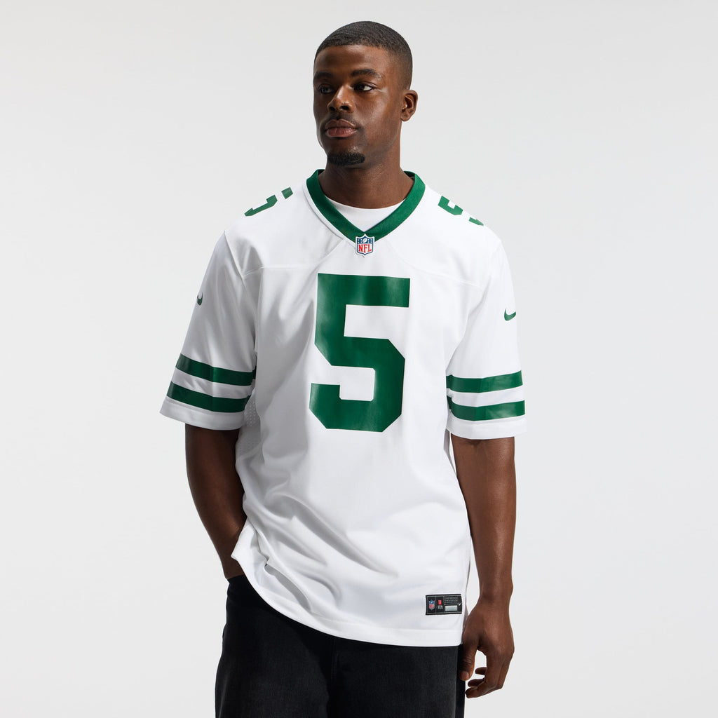 New York Jets Garrett Wilson Nike Legacy White Game Jersey
