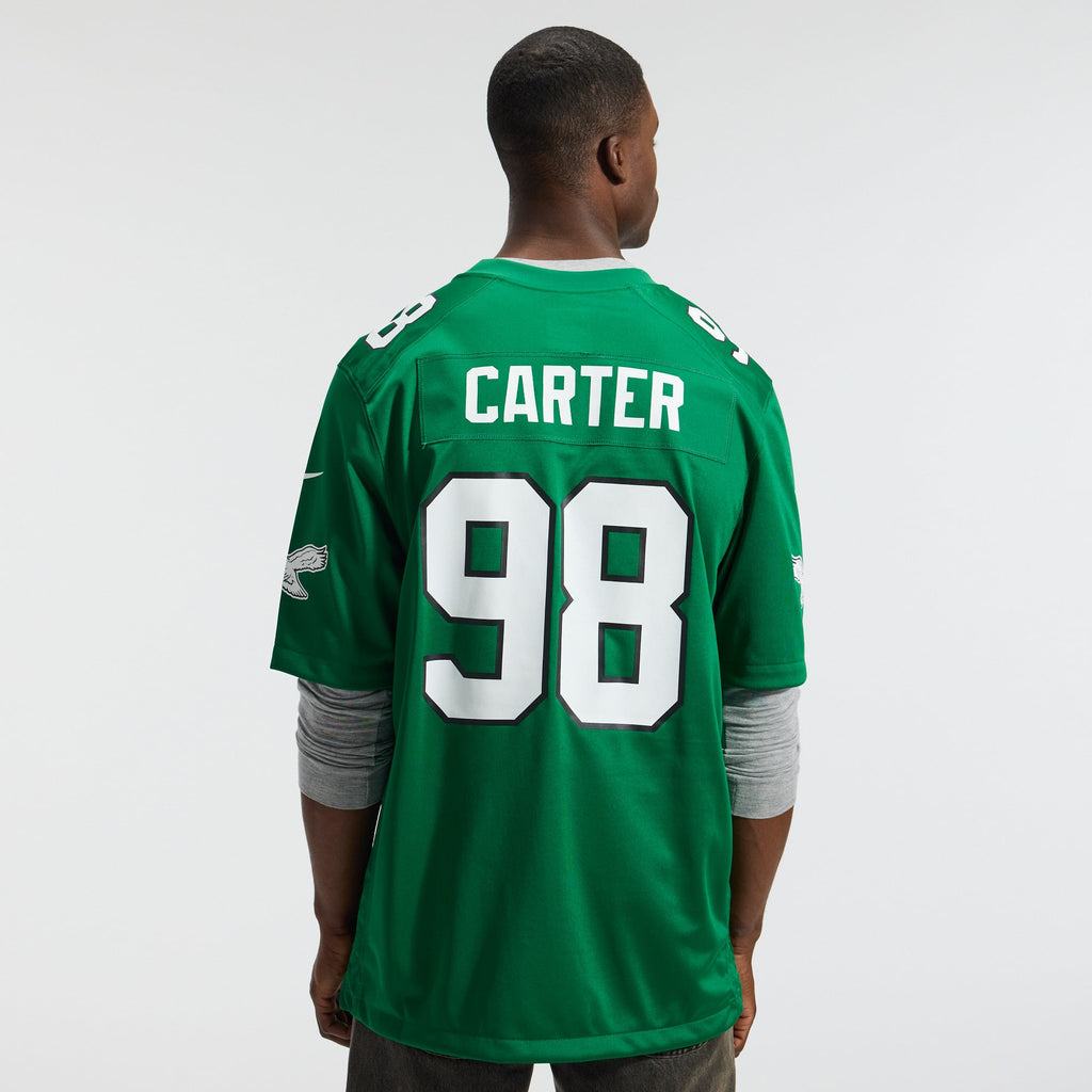 Philadelphia Eagles Jalen Carter Nike Midnight Green Team Game Jersey
