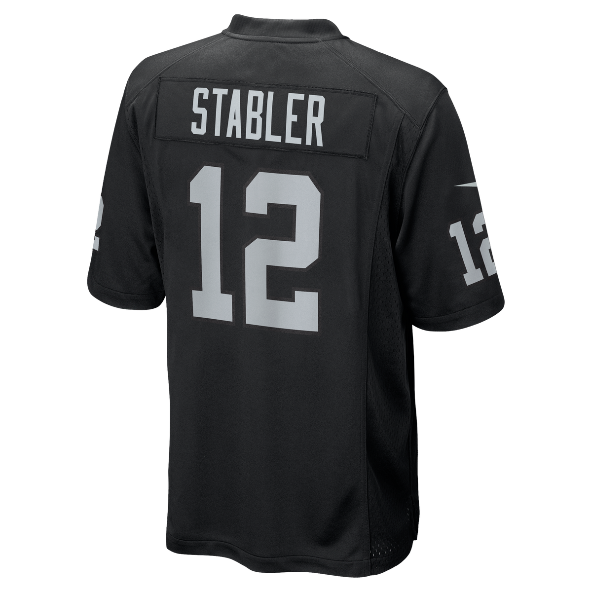 Las Vegas Raiders Ken Stabler Nike Black Game Retired Player Jersey