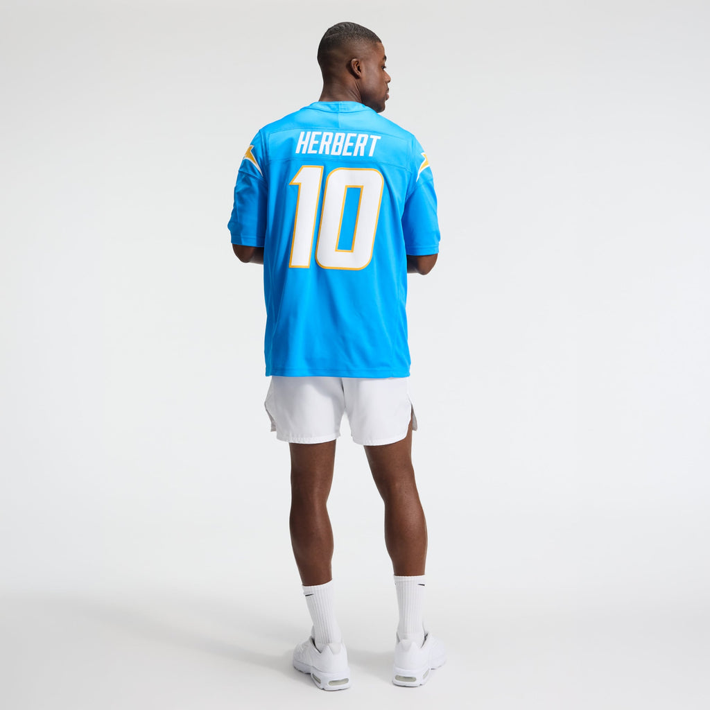 Los Angeles Chargers Justin Herbert Nike Navy Alternate Super Chargers Vapor F.U.S.E. Stitched Limited Jersey