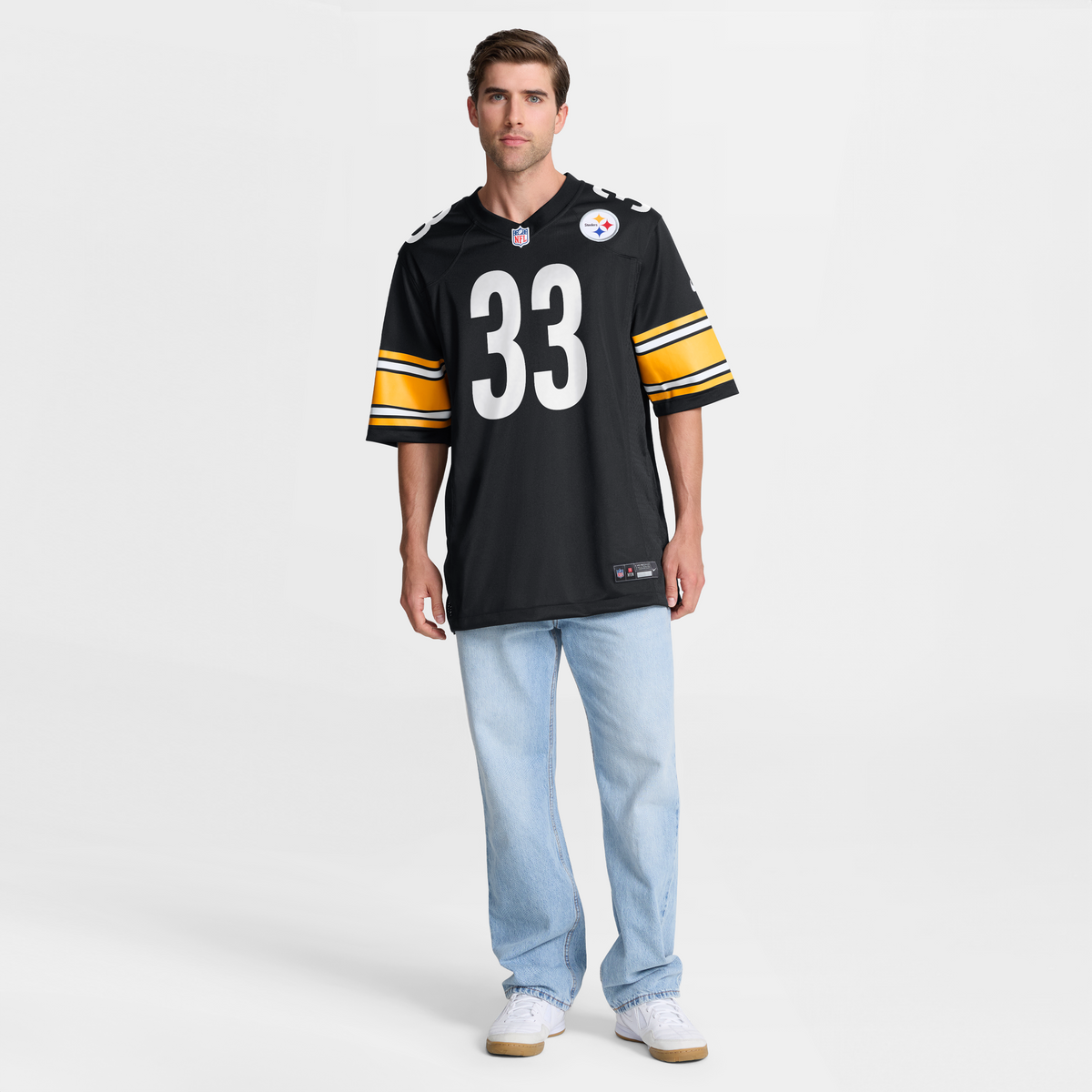 Pittsburgh Steelers Jack Sawyer Nike Black Team Game Jersey
