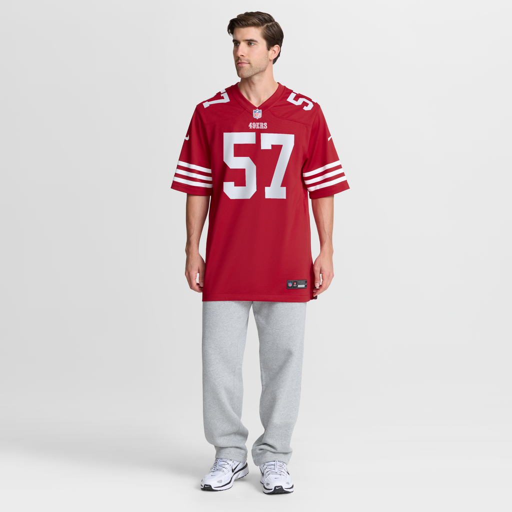 San Francisco 49ers Luke Gifford Nike Scarlet Team Game Jersey