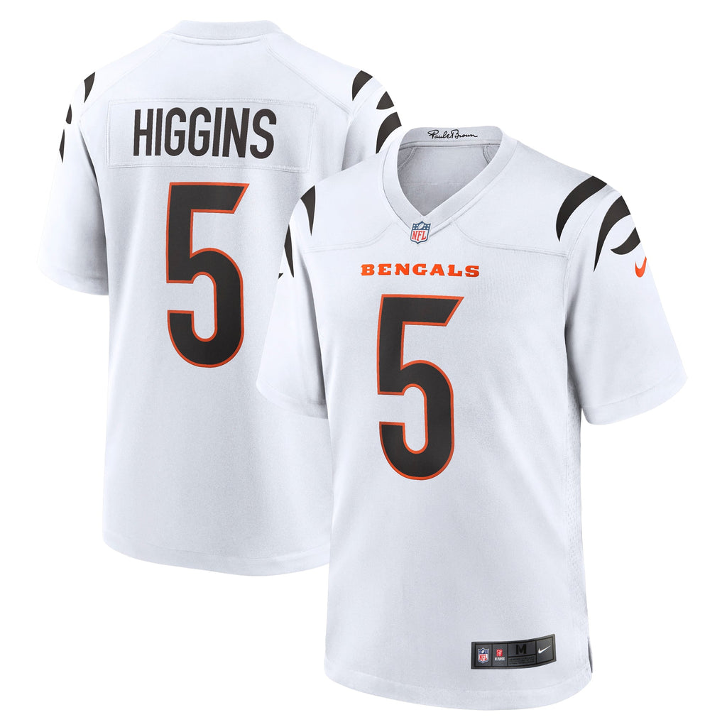 Cincinnati Bengals Tee Higgins Nike White Game Jersey