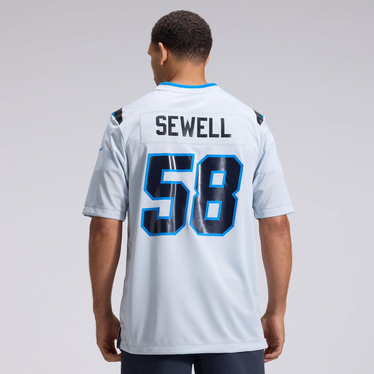 Detroit Lions Penei Sewell Nike Silver 2026 Rivalries Collection Game Jersey