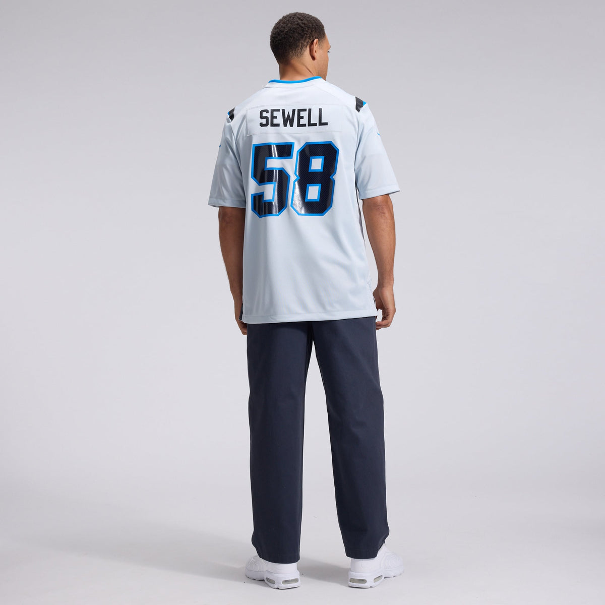 Detroit Lions Penei Sewell Nike Silver 2026 Rivalries Collection Game Jersey