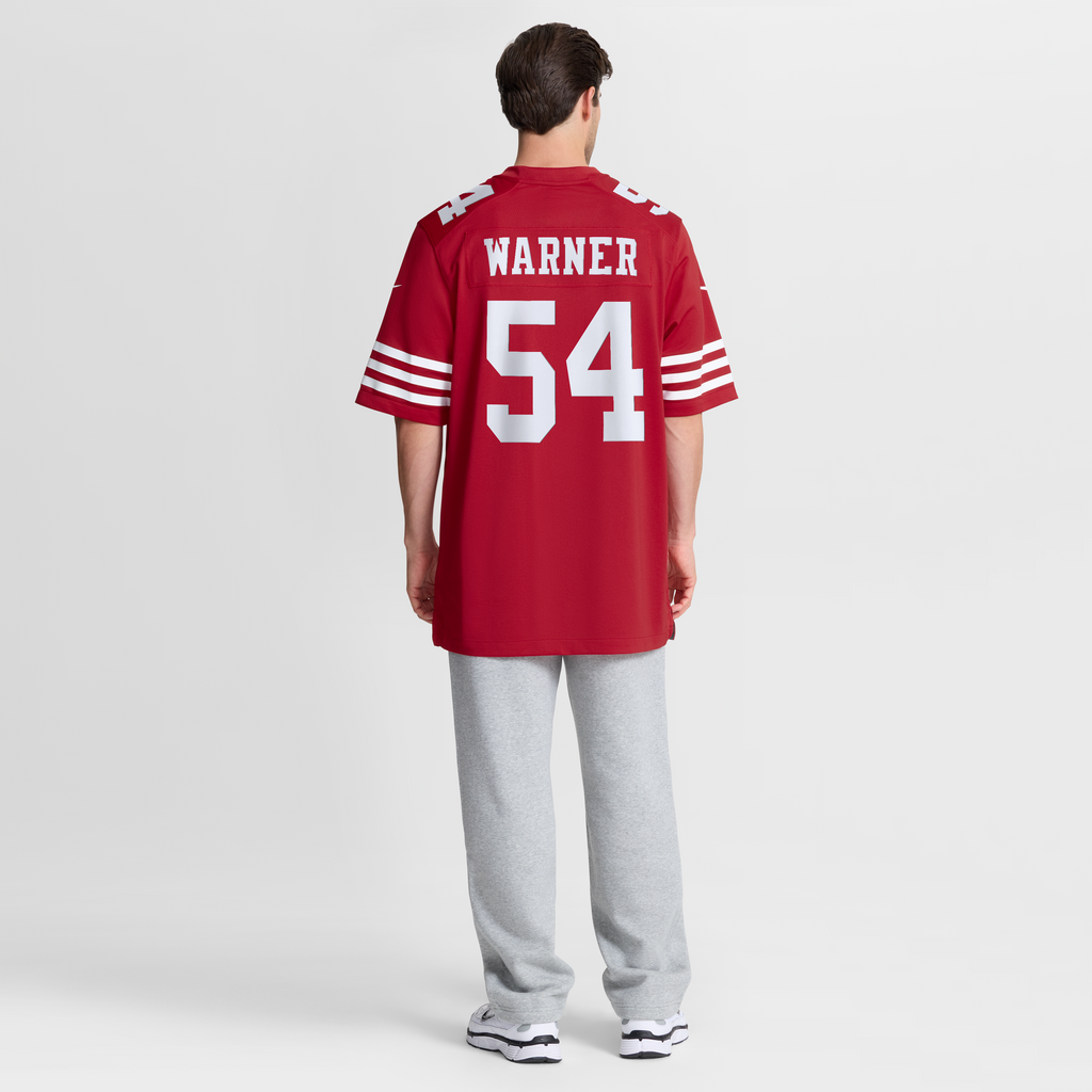 San Francisco 49ers Fred Warner Nike Scarlet Player Game Jersey