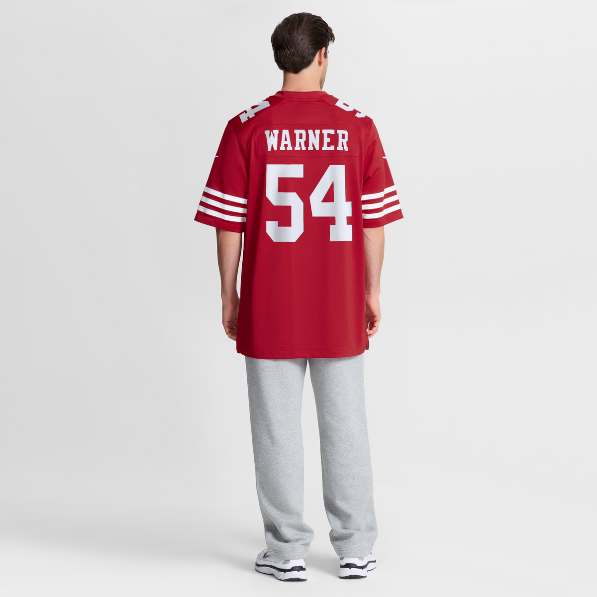 San Francisco 49ers Fred Warner Nike Scarlet Player Game Jersey