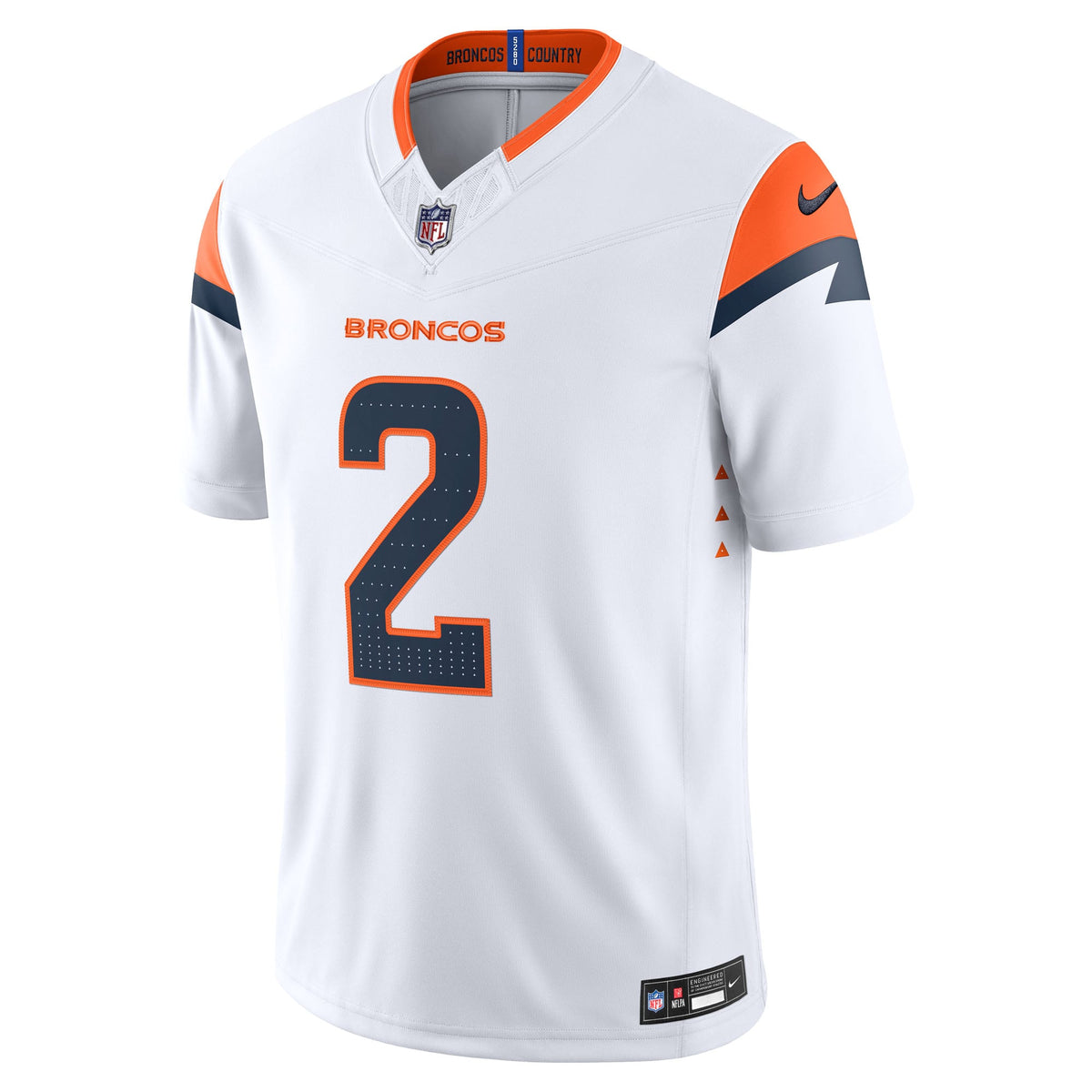 Denver Broncos Pat Surtain II Nike White Vapor F.U.S.E. Stitched Limited Jersey