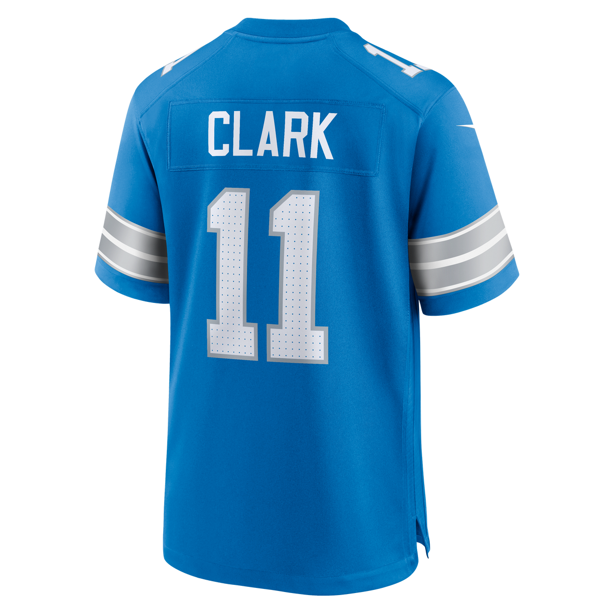 Detroit Lions Damone Clark Nike Blue Team Game Jersey