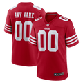 San Francisco 49ers Nike Scarlet Custom Jersey