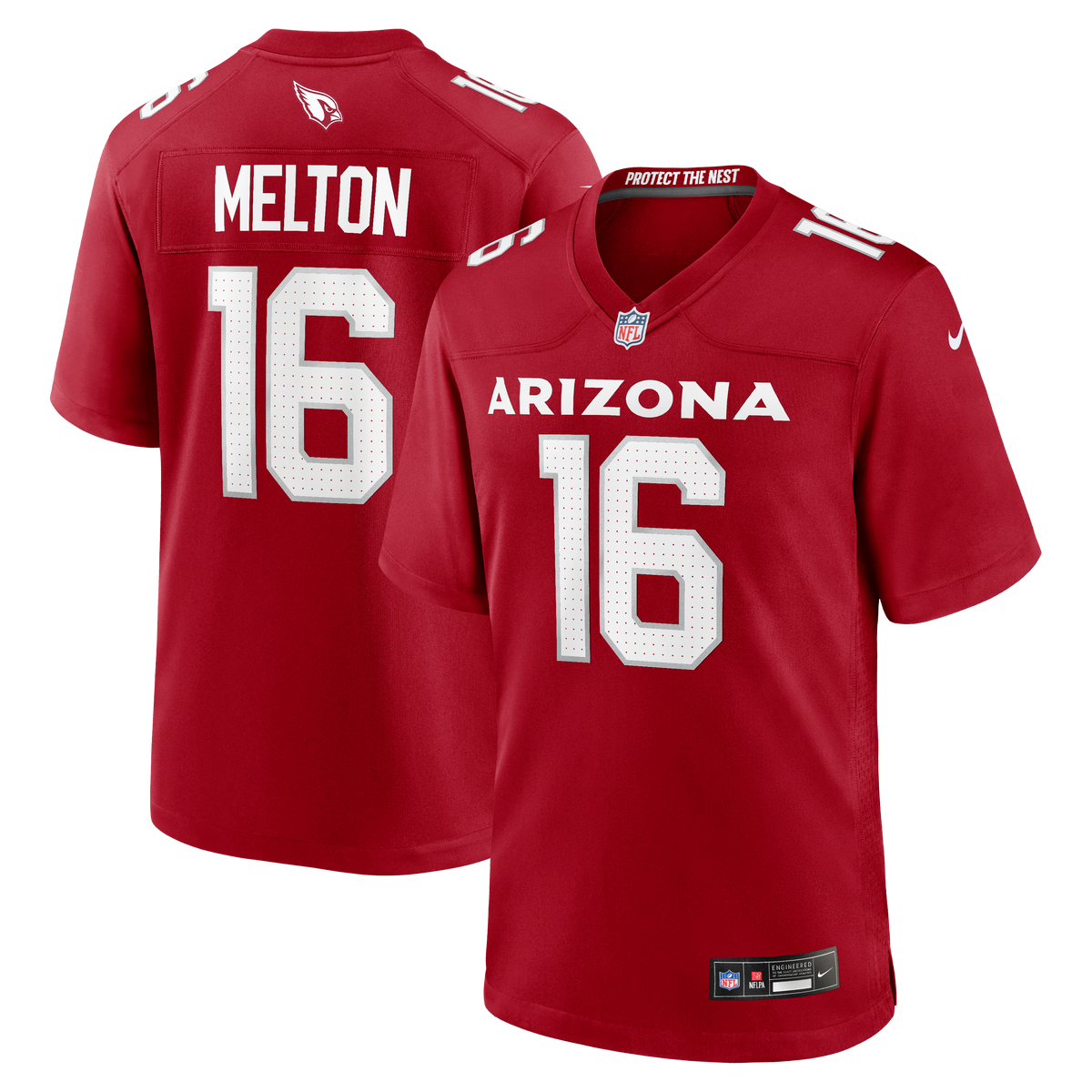 Arizona Cardinals Max Melton Nike Cardinal Team Game Jersey