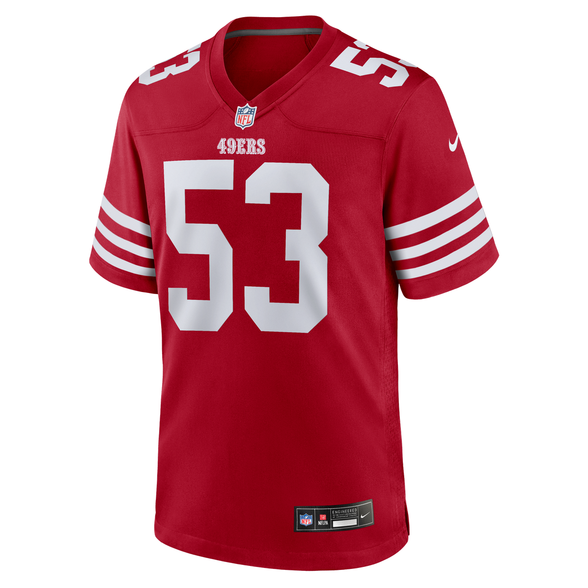 San Francisco 49ers Jaden Dugger III Nike Scarlet Team Game Jersey