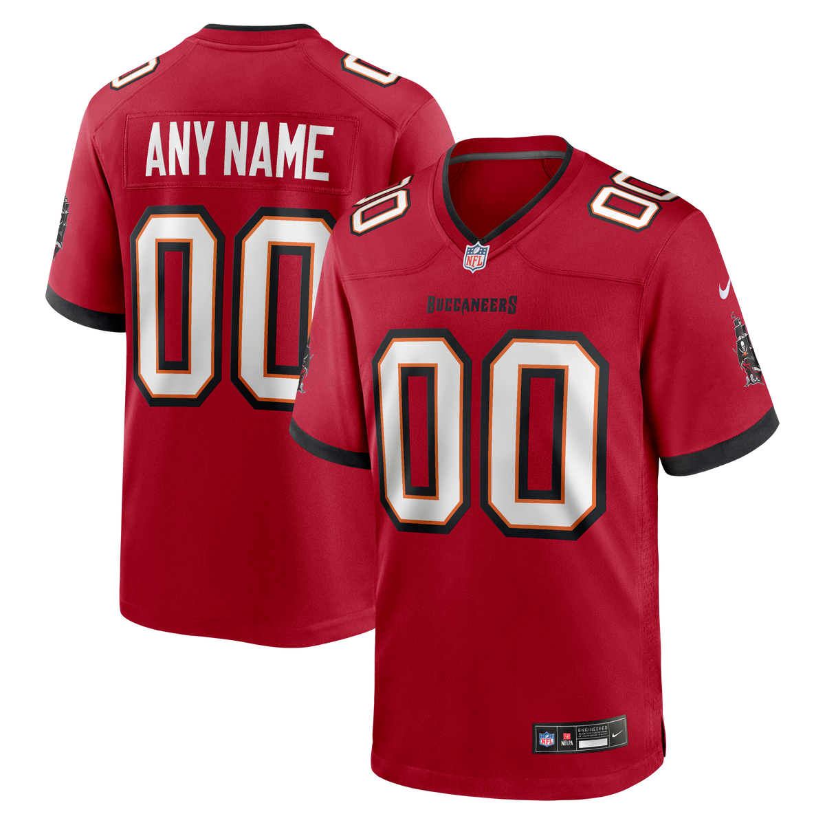 Nike White Tampa Bay Buccaneers White Custom Game Jersey