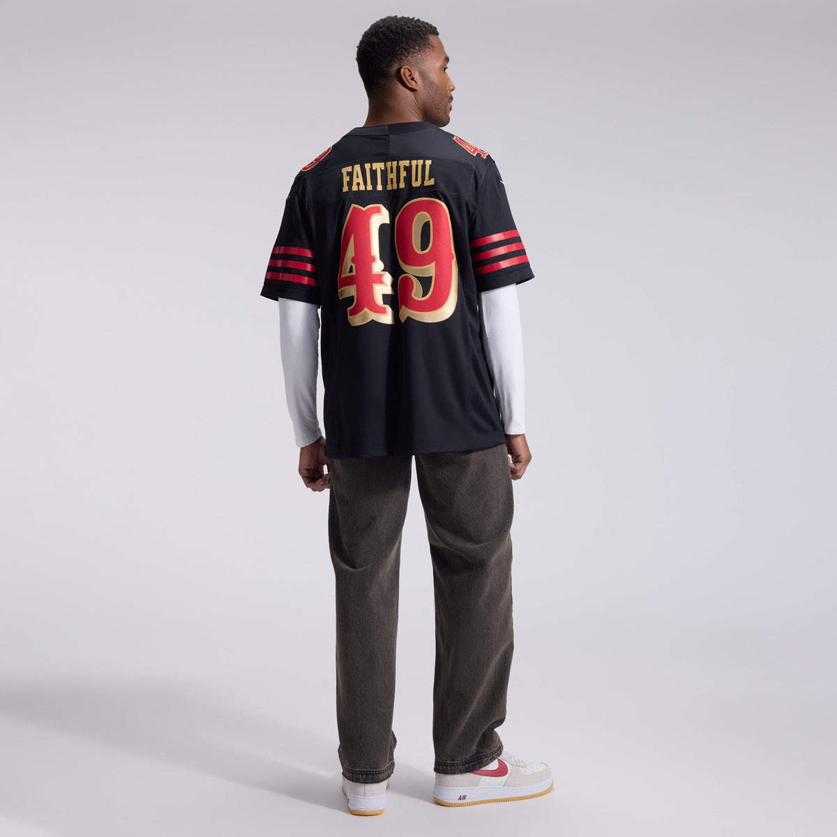 San Francisco 49ers The Faithful Nike Black Rivalries Collection Stitched Limited Jersey