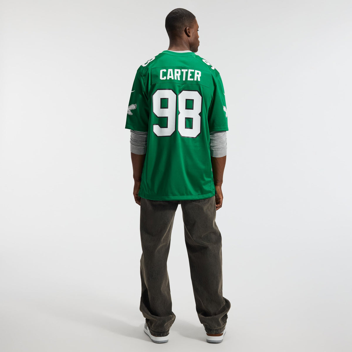Philadelphia Eagles Jalen Carter Nike White Game Jersey