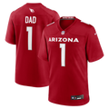Arizona Cardinals Number 1 Dad Nike Cardinal Game Jersey