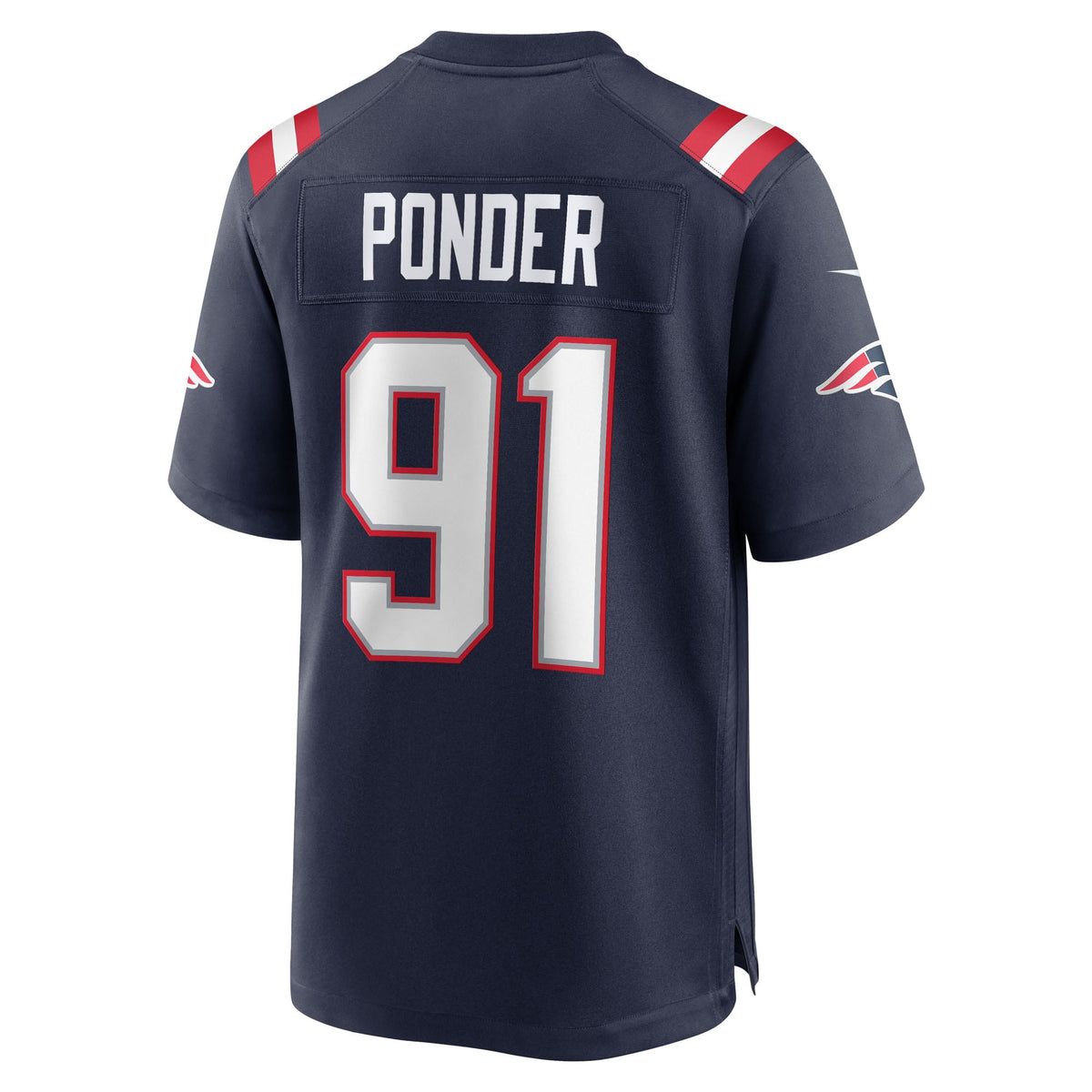 New England Patriots Elijah Ponder Nike Navy Team Game Jersey