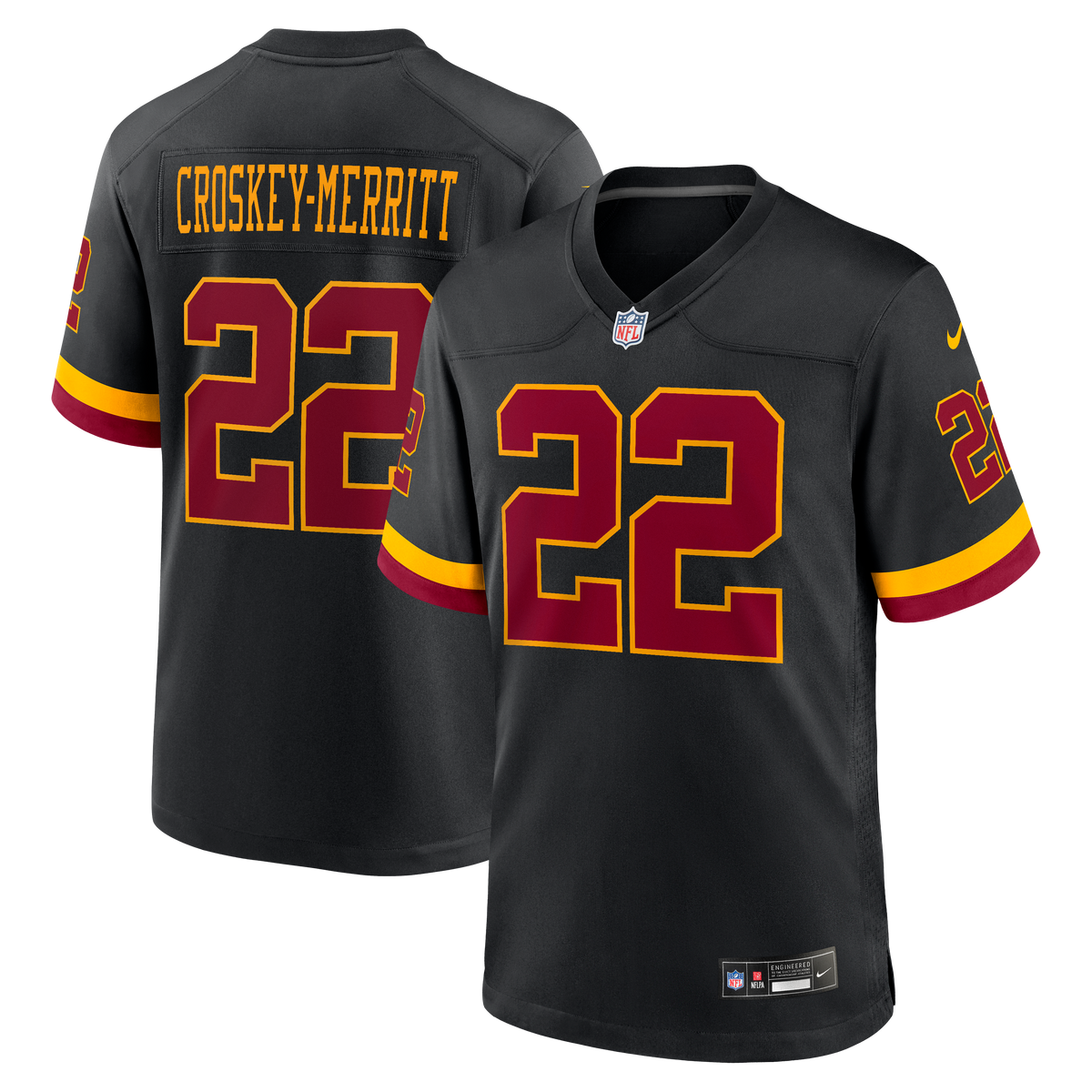 Washington Commanders Jacory Croskey-Merritt Nike White Game Super Bowl Era Jersey