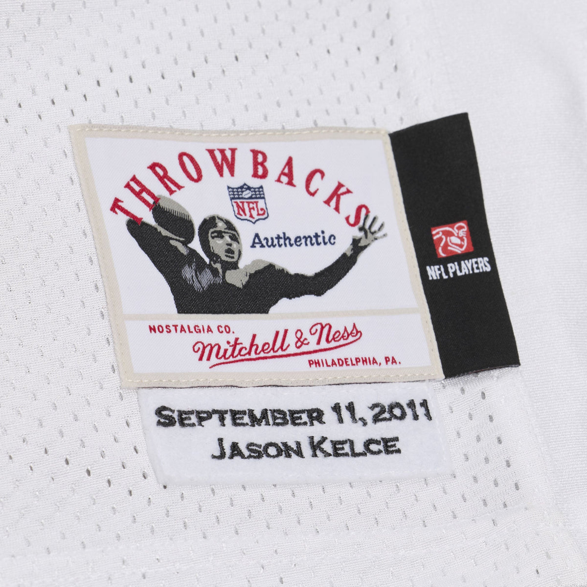 Philadelphia Eagles Jason Kelce Mitchell & Ness White 2011 Authentic Throwback Jersey