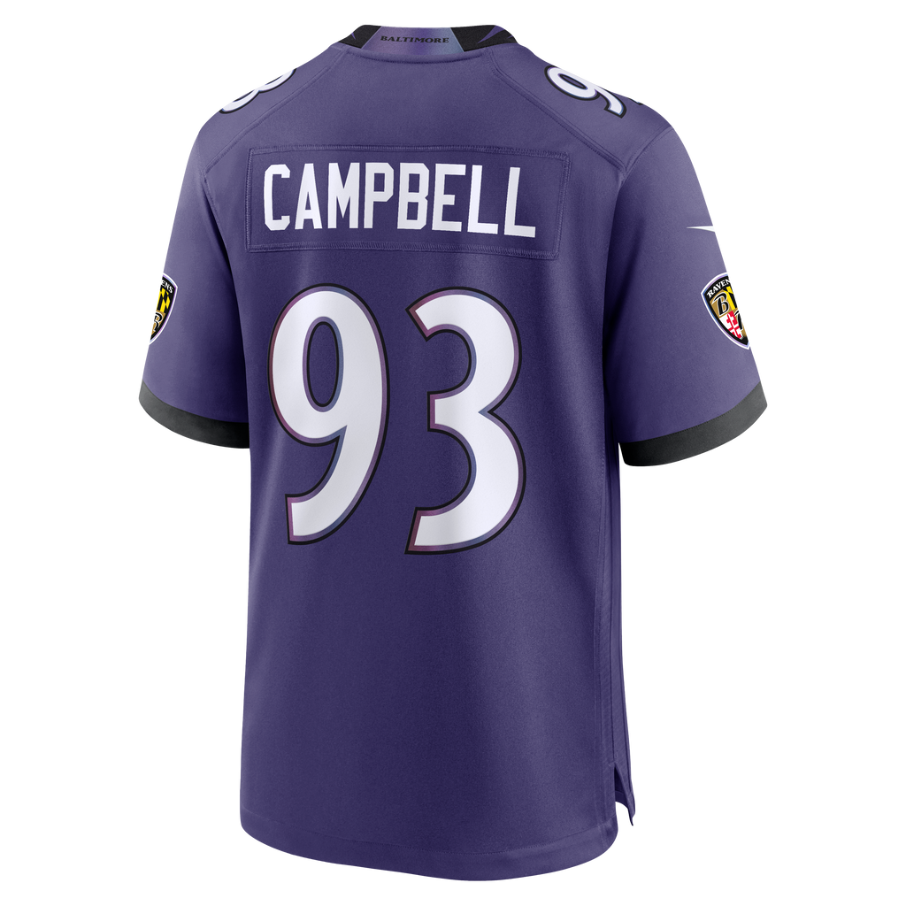 Baltimore Ravens Calais Campbell Nike Purple Team Game Jersey