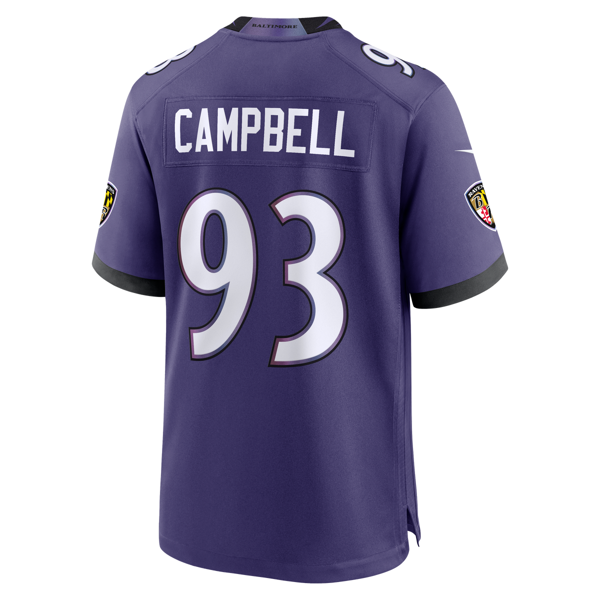 Baltimore Ravens Calais Campbell Nike Purple Team Game Jersey